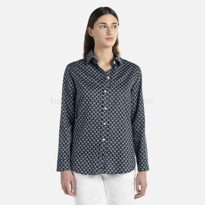 (image for) Camicia in cotone con stampa h & b F08511-01079 70% Di Sconto