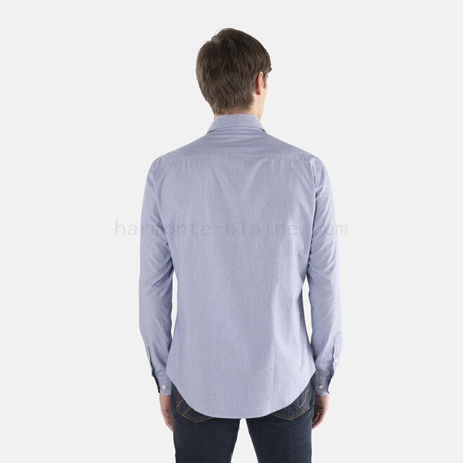 Camicia in cotone con contrasti interni F08511-0545 Shop
