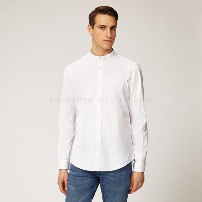 (image for) harmont & blaine neonato outlet Camicia in cotone con collo alla coreana F08511-01036 Negozi