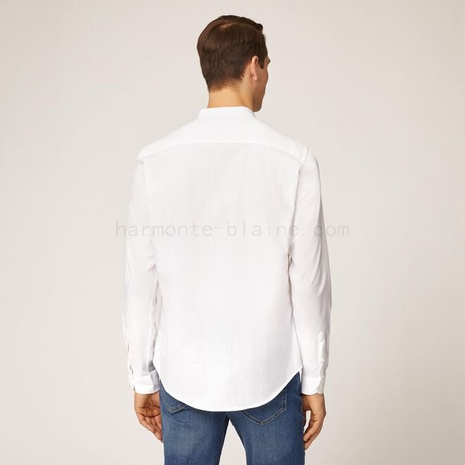 harmont & blaine neonato outlet Camicia in cotone con collo alla coreana F08511-01036 Negozi
