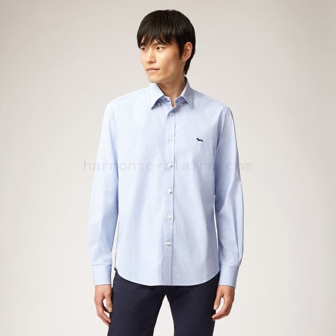 (image for) outlet harmont & blaine Check shirt with contrasting inserts F08511-01054 On Line