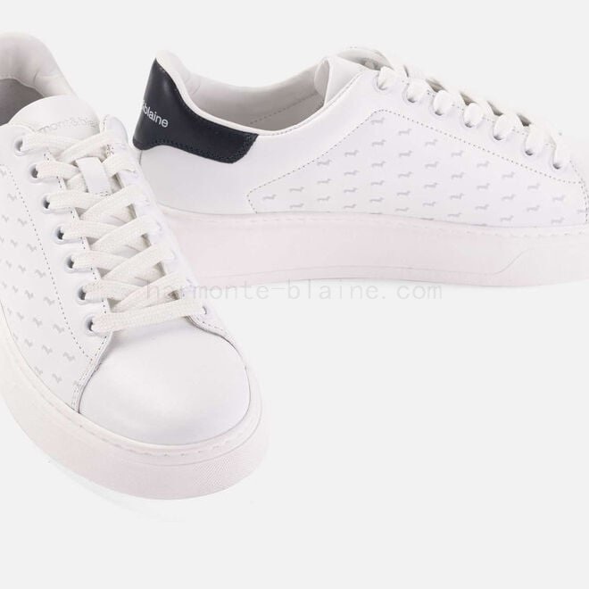 Sneaker in pelle con motivo bassotti F08511-01129 harmont & blaine shop online