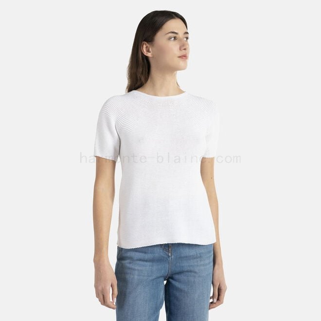 (image for) T-shirt in cotone con lavorazione links F08511-01097 Fino Al -80%