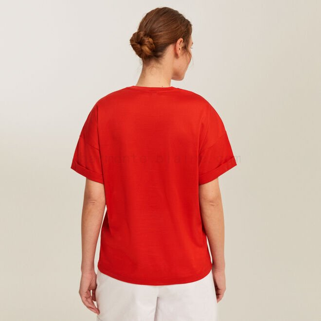 Scontati T-shirt in cotone con stampa logo F08511-01114 Outlet Sconti Online