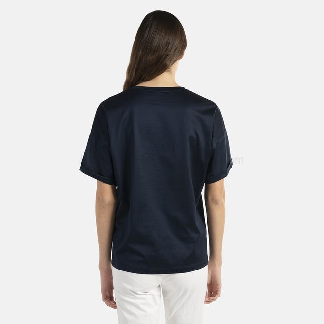 T-shirt in cotone con stampa logo F08511-01115 Negozio Online