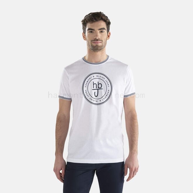 Sconti Dal 35% Al 70% T-shirt in cotone con macro logo F08511-0840