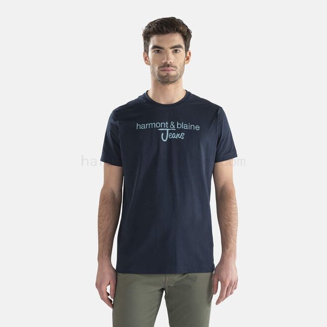 (image for) Online T-shirt in cotone con scritta a contrasto F08511-0936