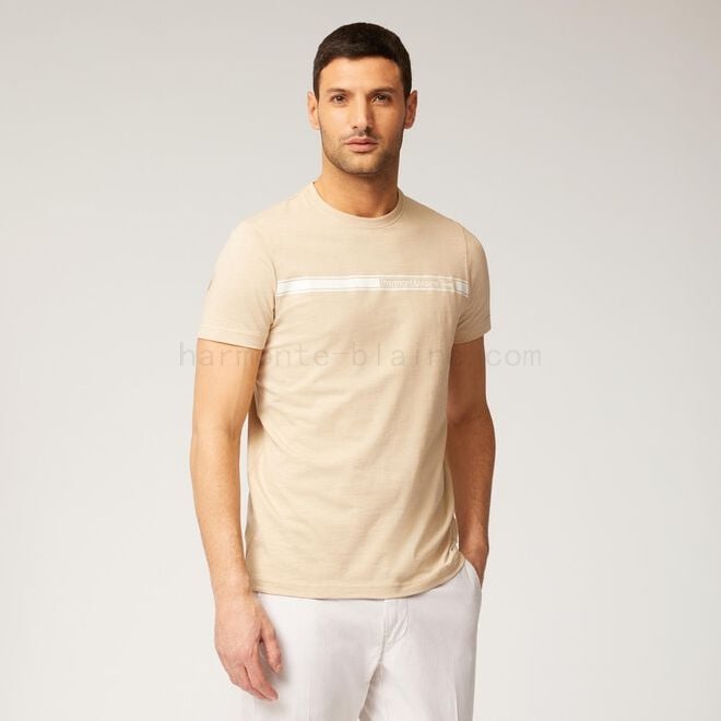 (image for) T-shirt in cotone con logo F08511-01039 harmont & blaine negozi