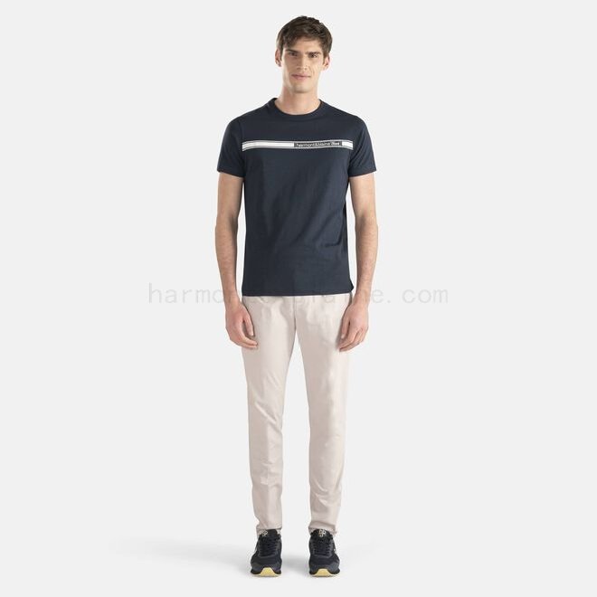 A Prezzi Outlet T-shirt in cotone con logo F08511-01041 harmont & blaine sito ufficiale
