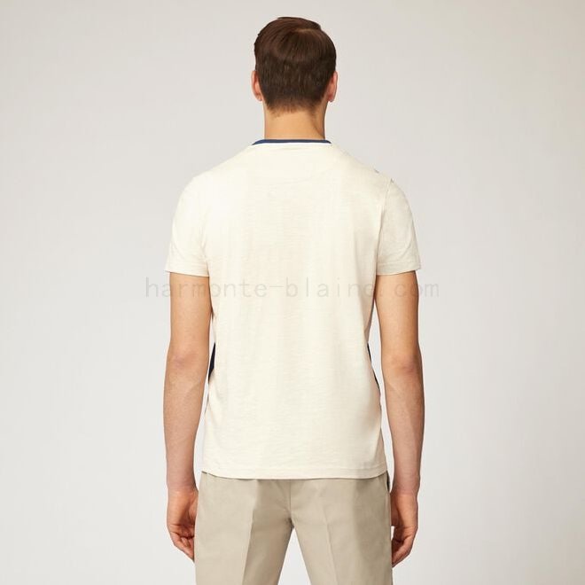 T-shirt con fasce color block F08511-0931 outlet harmont & blaine