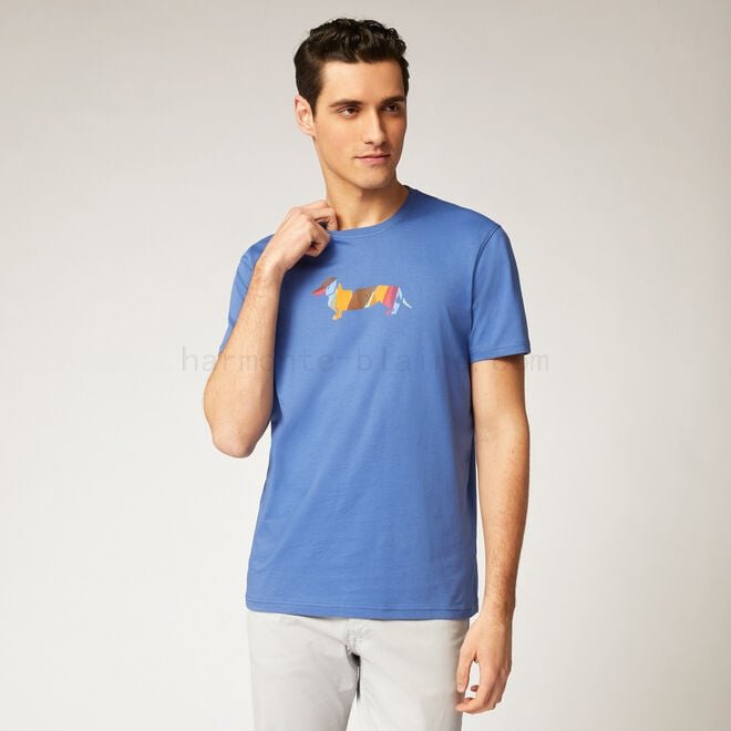 (image for) Cotton t-shirt with printed logo F08511-01019 Sale