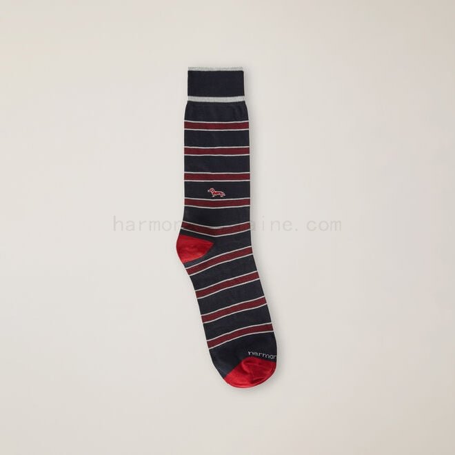 harmont & blaine saldi Striped short socks F08511-0814 Economici Online