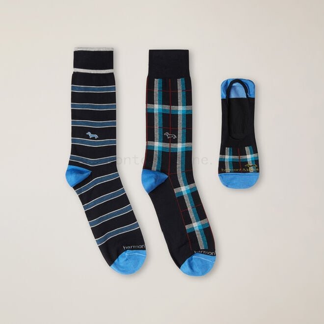 Economici Online Set of two pairs of socks and invisible socks F08511-01029 Offerta